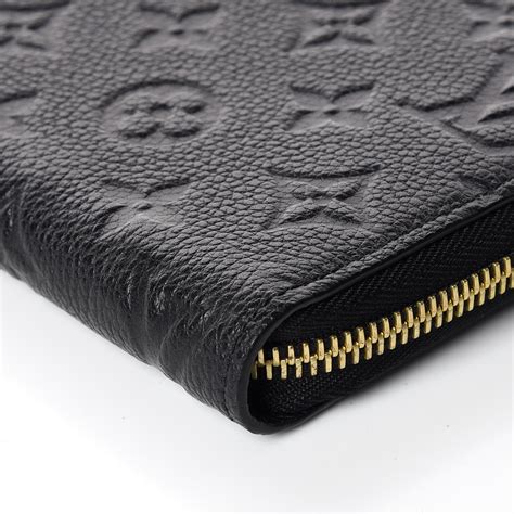 louis vuitton empreinte zippy black wallet